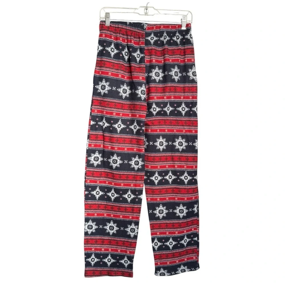 Fruit of The Loom Men's 2 Piece Pajama Set Crewneck Tee Shirt Fleece Pants Small